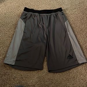 Gray Adidas Basketball Shorts